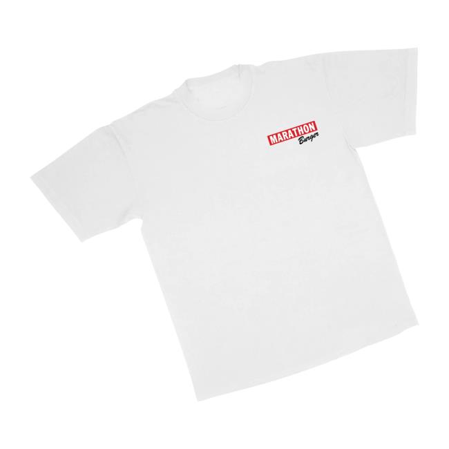 The Marathon Clothing Merch Store Marathon Burger T-Shirt White 3 The Marathon Clothing Merch Store Marathon Burger T-Shirt White