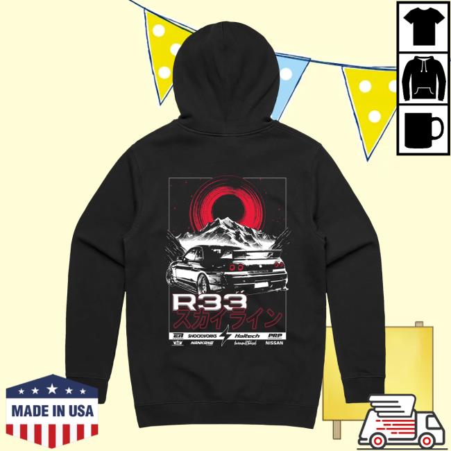 Benny Surge Merch Store Nissan Skyline R33 Hoodie 4 Benny Surge Merch Store Nissan Skyline R33 Hoodie