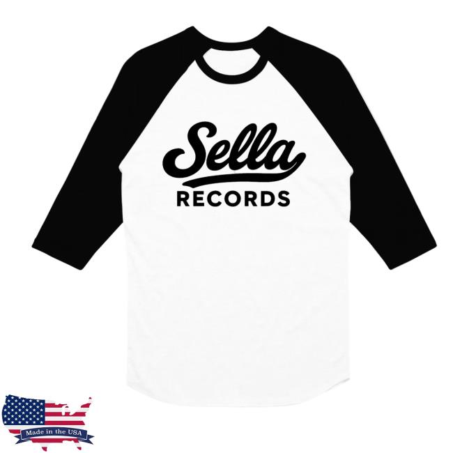 The Front Bottoms Merch Shop Sella Records White Black Raglan T-Shirt The Front Bottoms Merch Shop Sella Records White Black Raglan T-Shirt
