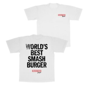 The Marathon Clothing Shop Merch Store World’s Best Smash Burger T-Shirt White