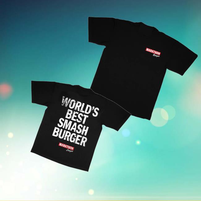 The Marathon Clothing Shop Merch Store World’s Best Smash Burger T-Shirt Black The Marathon Clothing Shop Merch Store World’s Best Smash Burger T-Shirt Black