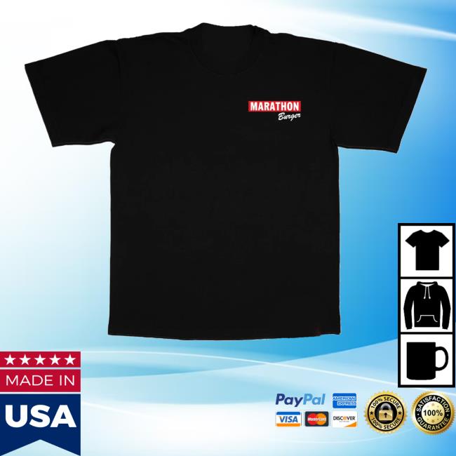 The Marathon Clothing Shop Merch Store Marathon Burger T-Shirt Black The Marathon Clothing Shop Merch Store Marathon Burger T-Shirt Black