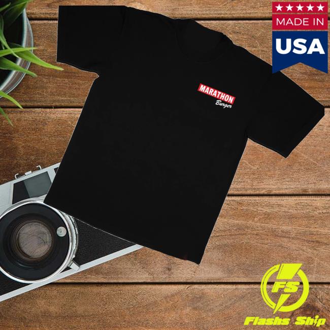 The Marathon Clothing Shop Merch Store Marathon Burger T-Shirt Black The Marathon Clothing Shop Merch Store Marathon Burger T-Shirt Black