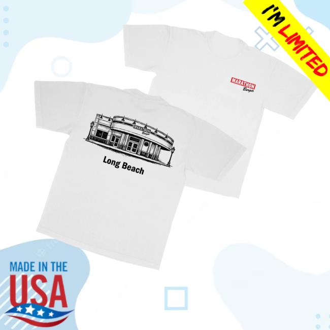 The Marathon Clothing Shop Merch Store Long Beach Burger T-Shirt The Marathon Clothing Shop Merch Store Long Beach Burger T-Shirt
