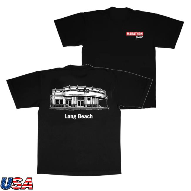 The Marathon Clothing Shop Merch Store Long Beach Burger T-Shirt The Marathon Clothing Shop Merch Store Long Beach Burger T-Shirt