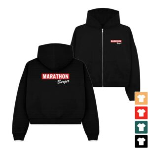The Marathon Clothing Shop Merch Store Marathon Burger Zip-Up Hoodie