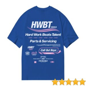 Hwbt Store Merch Call Out Boys Oversized T-Shirt – Cobalt