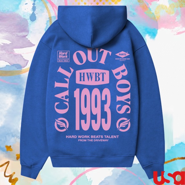 Hwbt Store Merch Call Out Boys 1993 Oversized Hoodie – Cobalt Hwbt Store Merch Call Out Boys 1993 Oversized Hoodie – Cobalt