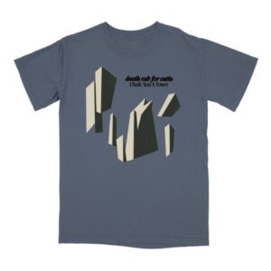 Death Cab For Cutie Store Merch I Built You A Tower T-Shirt (Blue)