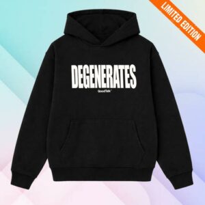 Goodtalk Merch Store Goodtalk Degenerates Hoodie Black