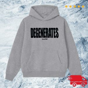 Goodtalk Merch Store Goodtalk Degenerates Hoodie Gray Heather