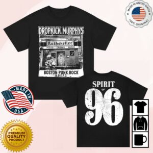 Dropkick Murphys Store Merch Rathskeller 96 T-Shirt Black