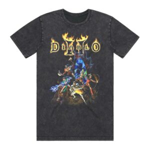 Blizzard Store Merch Diablo Ii Infernal Gate Black T-Shirt