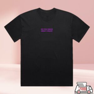 Anthony Voulgaris Merch Store Do You Know What I Mean Purple Text Tshirt