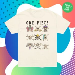 Netflix Merch Store One Piece T-Shirt Season 2 Skulls