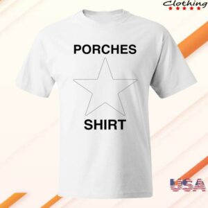 Threefourco Merch Store Porches Star T-Shirt