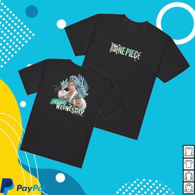 Netflix Shop Merch One Piece Comfort Colors T-Shirt Miss Wednesday