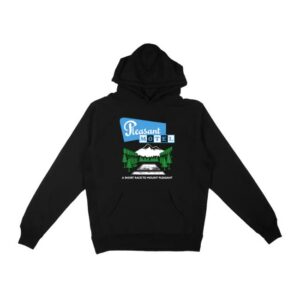 Hello Merch Store Racing Mount Pleasant Pleasant Motel Hoodie