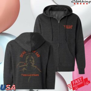 Red Clay Strays Store Merch Red Clay Strays Tracks Devil In My Ear Zip Hoodie