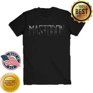 Mastodon Merch Store Hunter Black On Black Logo Tee