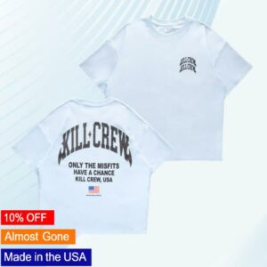 Kill Crew Merch Shop Relaxed Fit Natural Cotton Chrome T-Shirt