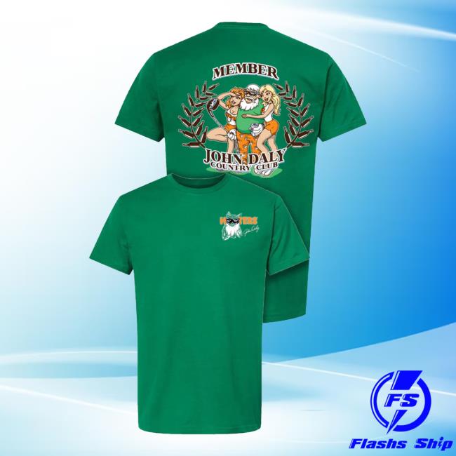 Hooters Merch Store Hooters John Daly Country Club T-Shirt 2 Hooters Merch Store Hooters John Daly Country Club T-Shirt