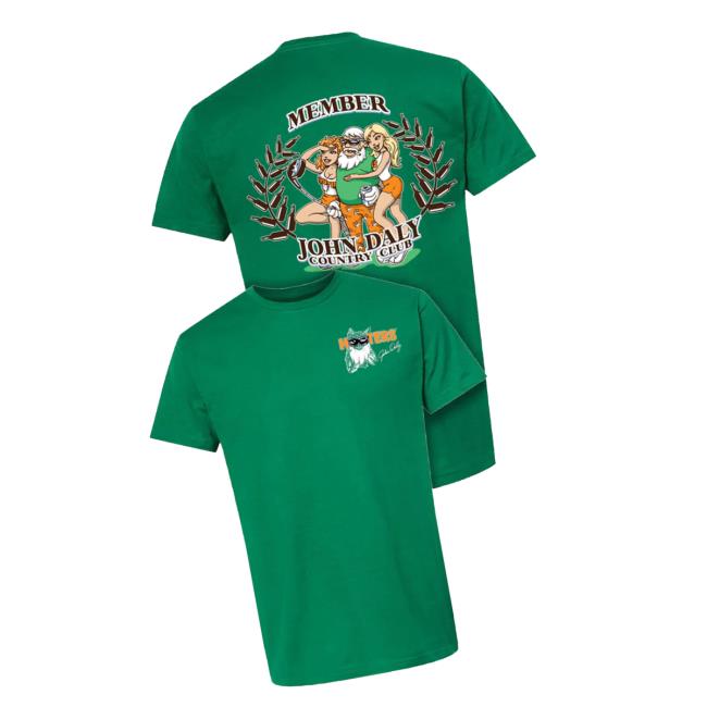 Hooters Merch Store Hooters John Daly Country Club T-Shirt 3 Hooters Merch Store Hooters John Daly Country Club T-Shirt
