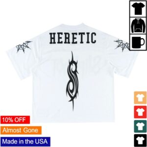 Welcome Skate Store Merch Welcome Skateboards Slipknot Heretic Mesh Football Jersey – White
