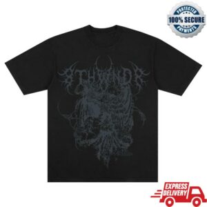 8Thwndr Merch Store Tribal Eagle Tee Black