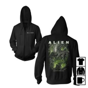 Gutter Garbs Merch Store In Space No One Can Here You Scream Zip Hoodie