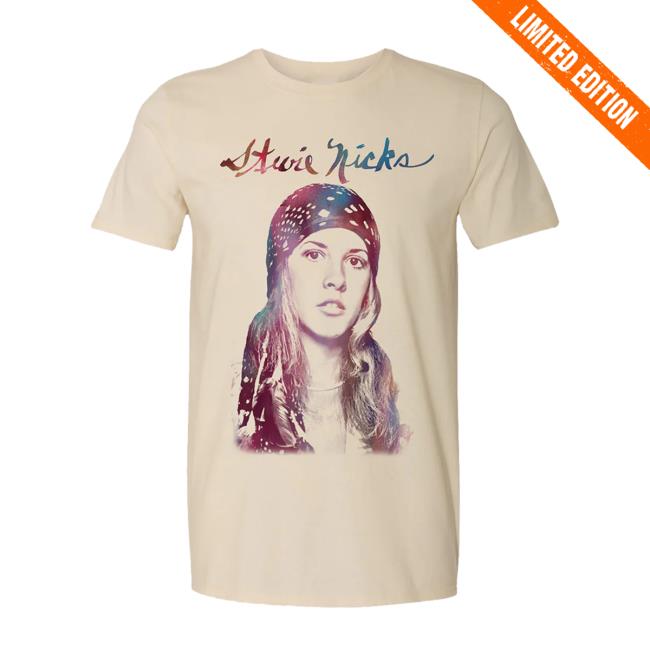 Stevie Nicks Merch Store Stevie Nicks Tour 2025 Head Scarf Photo Tee 3 Stevie Nicks Merch Store Stevie Nicks Tour 2025 Head Scarf Photo Tee