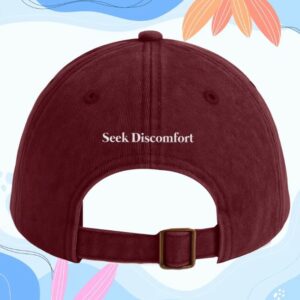 Seek Discomfort Store Merch What Made You Smile Today Cap
