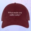 kenny seek discomfort store merch what made you smile today cap