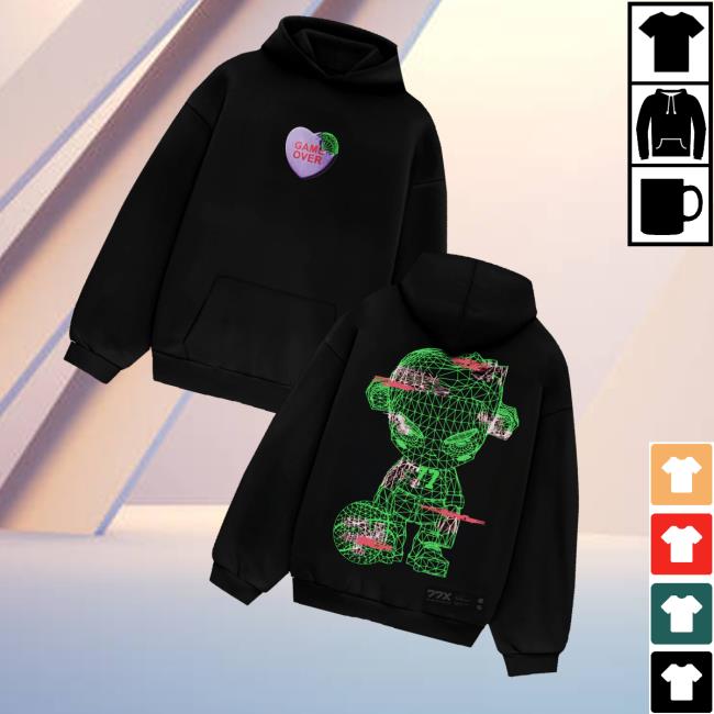 77X World Merch Store Game Over Hoodie 77X World Merch Store Game Over Hoodie