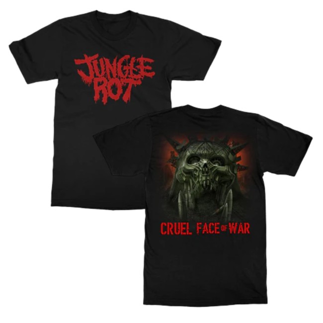 Indiemerchstore Jungle Rot Cruel Face Of War Logo T-Shirt Indiemerchstore Jungle Rot Cruel Face Of War Logo T-Shirt