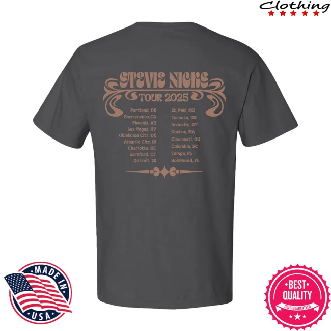 Stevie Nicks Store Merch Stevie Nicks Tour 2025 Dove Moon Phases Tee Stevie Nicks Store Merch Stevie Nicks Tour 2025 Dove Moon Phases Tee