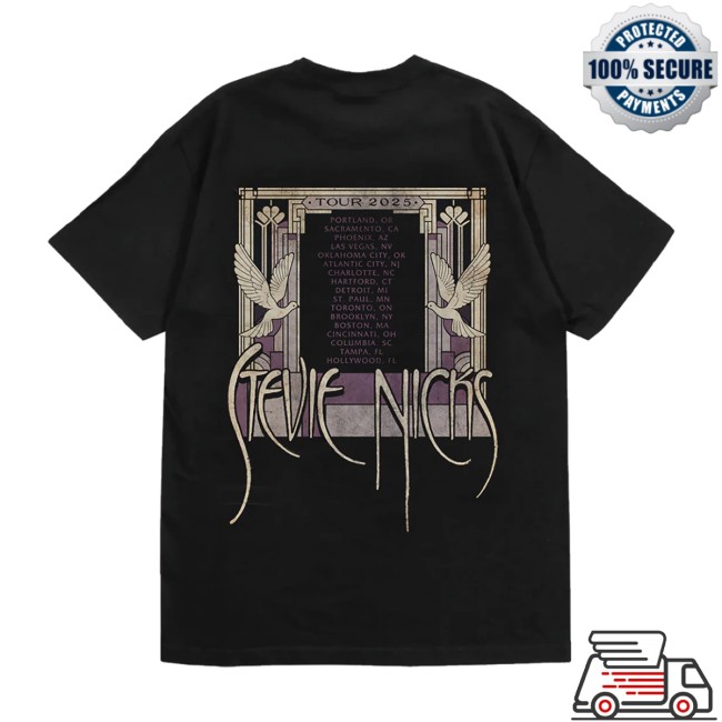 Stevie Nicks Store Merch Stevie Nicks Tour 2025 Dancing Doves Tee Stevie Nicks Store Merch Stevie Nicks Tour 2025 Dancing Doves Tee
