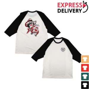 Black Coffee Apparel Merch Always Lucky Raglan