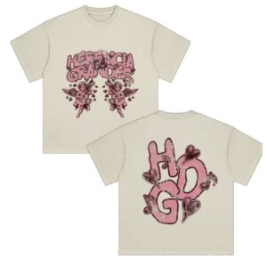 Rancho Humilde Store Merch Herencia De Grandes Cream Angel T-Shirt