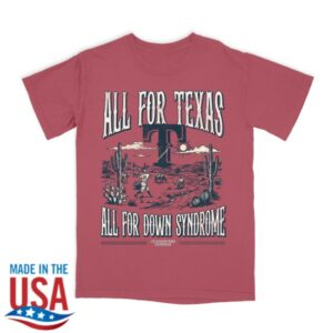 Burger Family Foundation Store Merch 2026 Rangers Collab Tee ‘All For Texas’