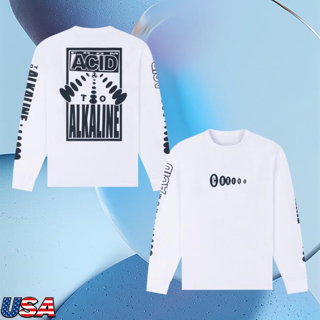 Bicep Music Merch Store Alkaline Chroma Longsleeve Tee White 5 Bicep Music Merch Store Alkaline Chroma Longsleeve Tee White