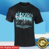 Saxon Merch Store Denim And Leather T-Shirt