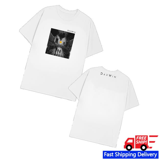 Darwin Merch Store Distorted Mirror White Tee 3 Darwin Merch Store Distorted Mirror White Tee