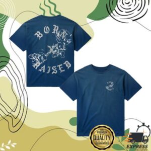 Born X Raised Merch Store Lil Devil Rocker Tee Blue