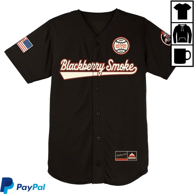 Blackberry Smoke Store Merch Blackberry Smoke Official Baseball Jersey 4 Blackberry Smoke Store Merch Blackberry Smoke Official Baseball Jersey