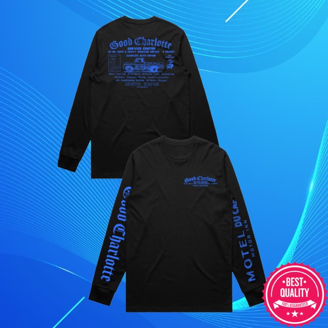 Good Charlotte Store Merch Motel Du Cap Service Center Pickup Black Long Sleeve T-Shirt (Limited To 100) 2 Good Charlotte Store Merch Motel Du Cap Service Center Pickup Black Long Sleeve T-Shirt (Limited To 100)