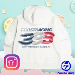 Official Ghost Racing Store Merch 333 Year Anniversary Hoodie – White