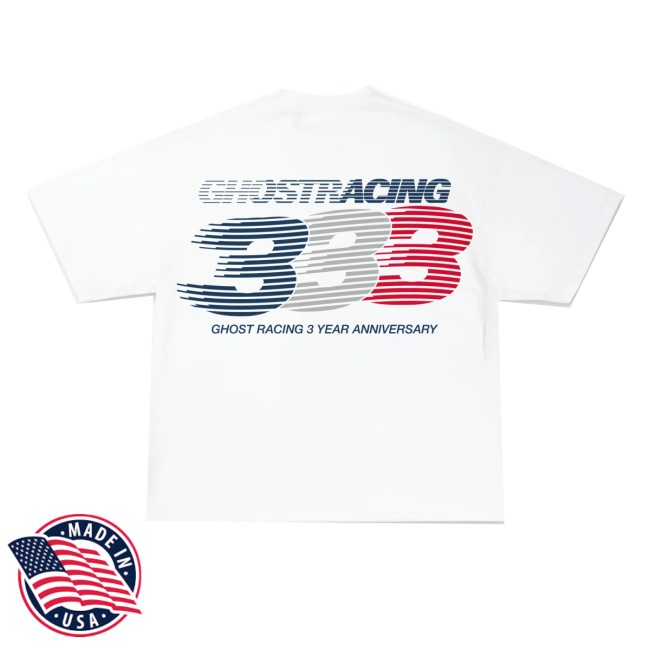 Official Ghost Racing Store Merch 333 Year Anniversary Shirt - White 5 Official Ghost Racing Store Merch 333 Year Anniversary Shirt - White