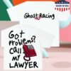 Official Ghost Racing Store Merch Call My Lawyer Shirt - White