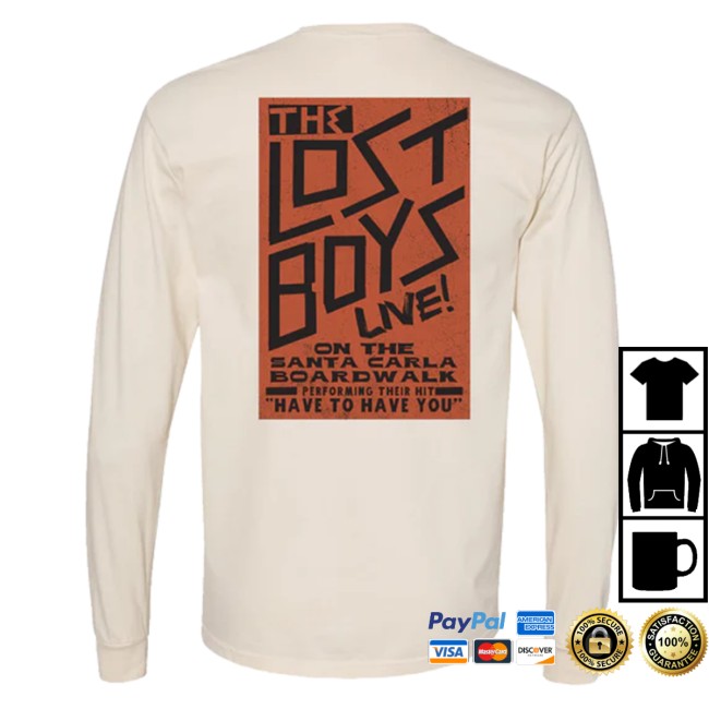 Broadway Merchandise Shop Store Merch The Lost Boys Concert Long Sleeve Tee 5 Broadway Merchandise Shop Store Merch The Lost Boys Concert Long Sleeve Tee